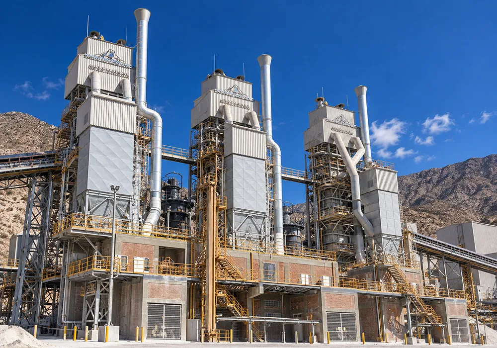 Instalaciones industriales de Calera San Juan en Sarmiento, donde la empresa emplea mayoritariamente trabajadores provenientes de localidades de la zona.