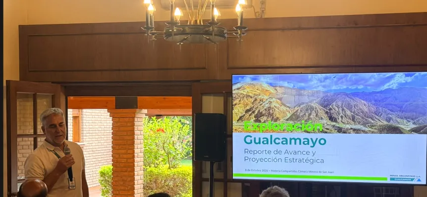 gerente de Geología y Exploraciones de Minas Argentinas, Ignacio Cuadra