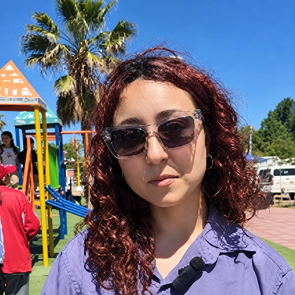 Martina Caballero, estudiante técnica minera