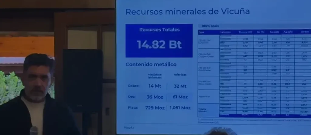 gerente de Geología de Vicuña, Juan Arrieta