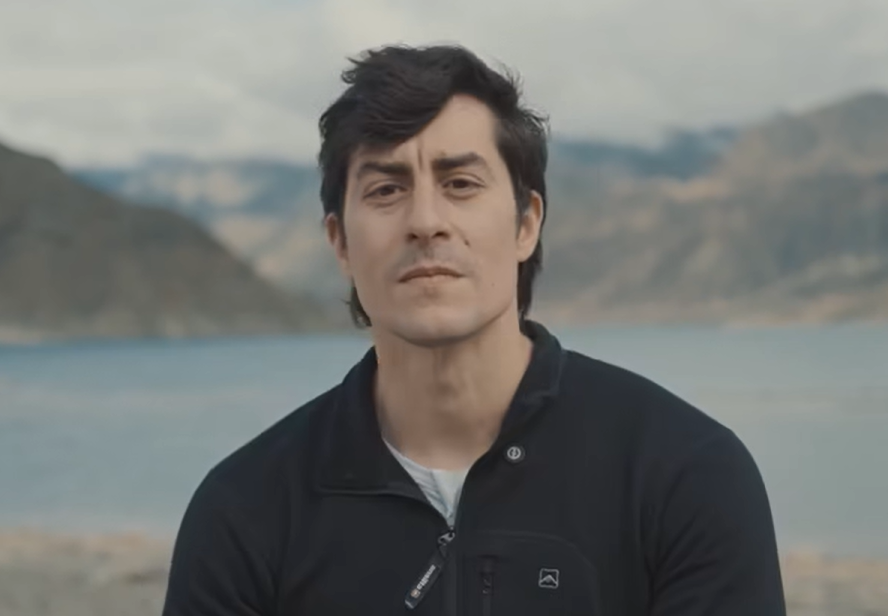 Andrés Navas, integrante del área de Mejoramiento HSS de Vicuña en el Ironman San Juan minería.
