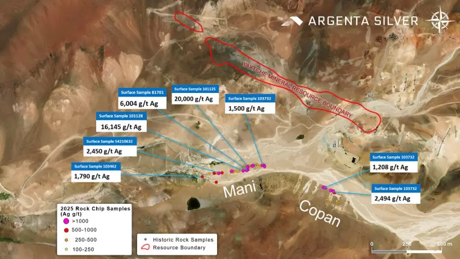 perforación diamantina explorando plata en El Quevar, Salta.
