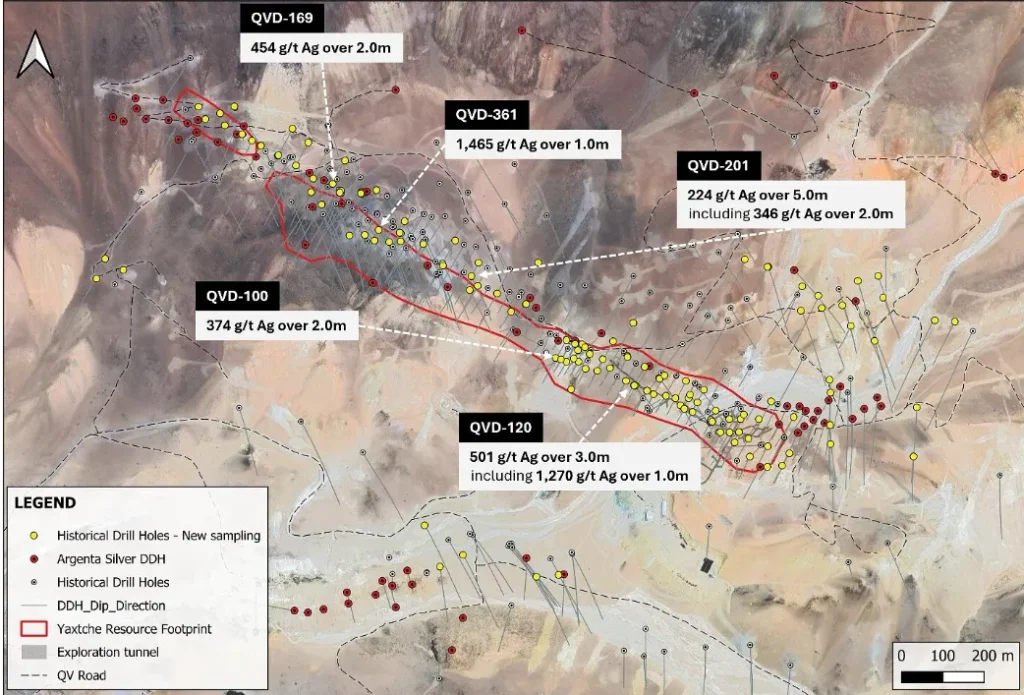 perforación diamantina operando en el proyecto minero El Quevar en la cordillera de Salta.