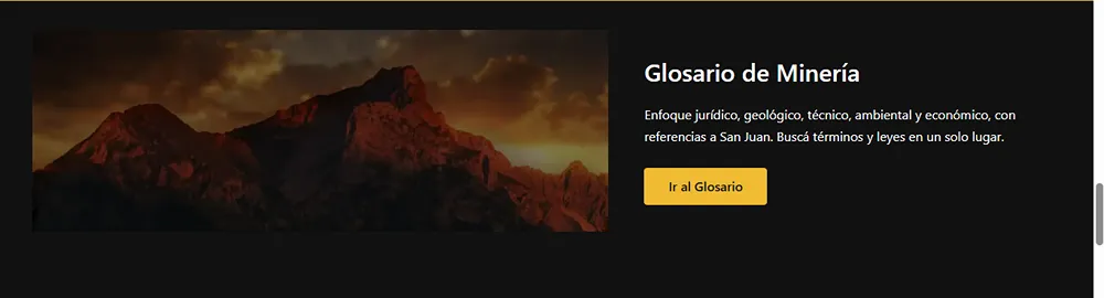acceso al glosario de mineria de acero y roca