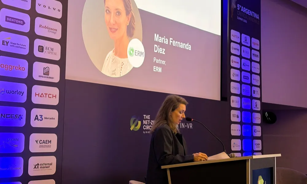 maria fernanda diez en ponencia de 5° cumbre de minerales críticos