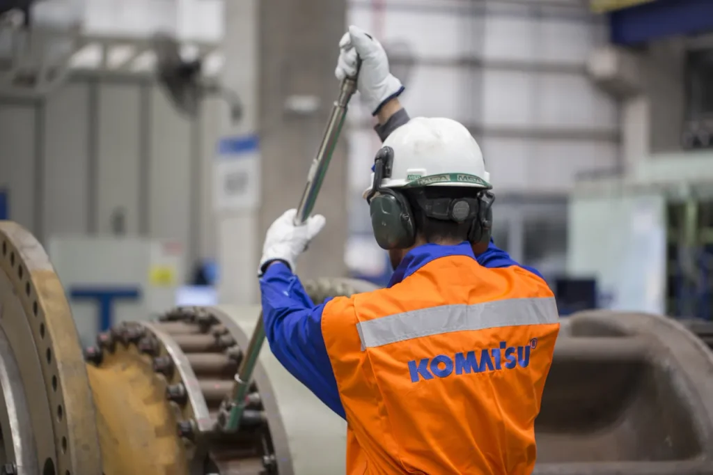 Taller de reparaciones de Komatsu